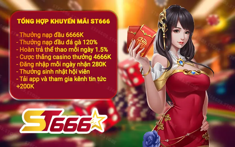 TỔNG HỢP KHUYẾN MÃI ST666