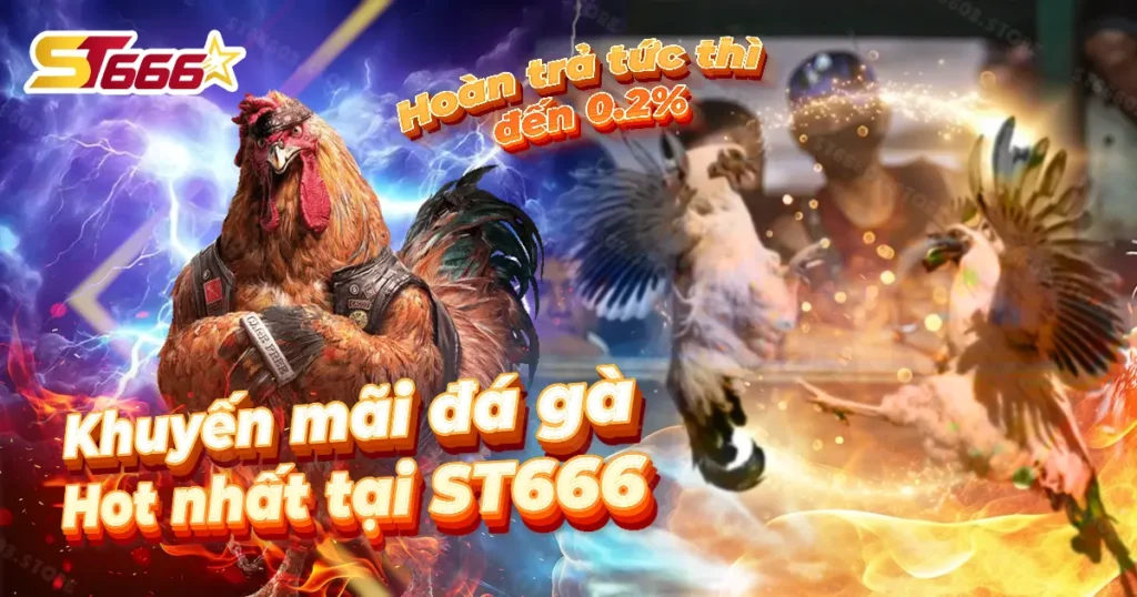 KHUYẾN MÃI ĐÁ GÀ ST666